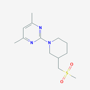 4,6-Dimethyl-2-[3-(methylsulfonylmethyl)piperidin-1-yl]pyrimidine