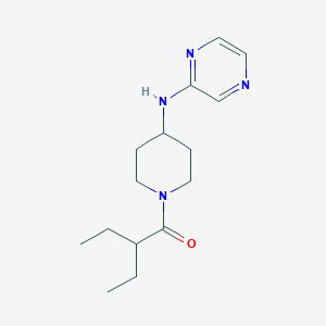 2-Ethyl-1-[4-(pyrazin-2-ylamino)piperidin-1-yl]butan-1-one