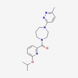 [4-(6-Methylpyridazin-3-yl)-1,4-diazepan-1-yl]-(6-propan-2-yloxypyridin-2-yl)methanone