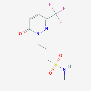 N-methyl-3-[6-oxo-3-(trifluoromethyl)pyridazin-1-yl]propane-1-sulfonamide