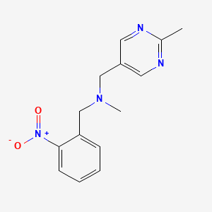 N-methyl-N-[(2-methylpyrimidin-5-yl)methyl]-1-(2-nitrophenyl)methanamine