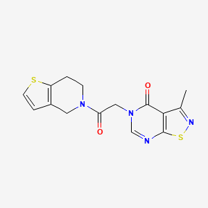 5-[2-(6,7-dihydro-4H-thieno[3,2-c]pyridin-5-yl)-2-oxoethyl]-3-methyl-[1,2]thiazolo[5,4-d]pyrimidin-4-one