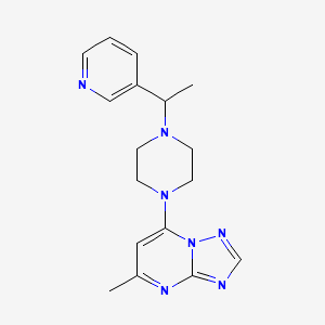 5-Methyl-7-[4-(1-pyridin-3-ylethyl)piperazin-1-yl]-[1,2,4]triazolo[1,5-a]pyrimidine