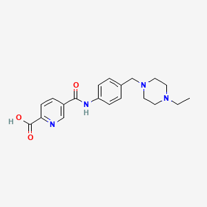 5-[[4-[(4-Ethylpiperazin-1-yl)methyl]phenyl]carbamoyl]pyridine-2-carboxylic acid