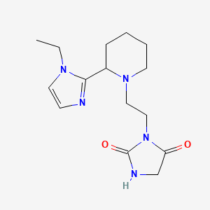 3-[2-[2-(1-Ethylimidazol-2-yl)piperidin-1-yl]ethyl]imidazolidine-2,4-dione