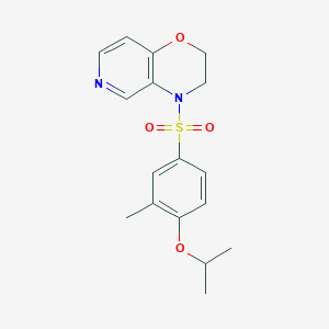 4-(3-Methyl-4-propan-2-yloxyphenyl)sulfonyl-2,3-dihydropyrido[4,3-b][1,4]oxazine