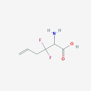 molecular formula C6H9F2NO2 B070522 2-Amino-3,3-difluorohex-5-enoic acid CAS No. 168101-97-1