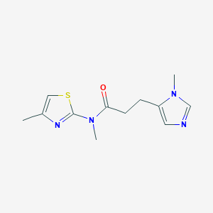 N-methyl-3-(3-methylimidazol-4-yl)-N-(4-methyl-1,3-thiazol-2-yl)propanamide