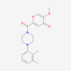 2-[4-(2,3-Dimethylphenyl)piperazine-1-carbonyl]-5-methoxypyran-4-one