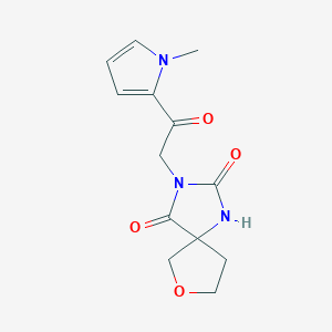 3-[2-(1-Methylpyrrol-2-yl)-2-oxoethyl]-7-oxa-1,3-diazaspiro[4.4]nonane-2,4-dione