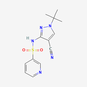 N-(1-tert-butyl-4-cyanopyrazol-3-yl)pyridine-3-sulfonamide