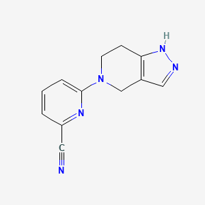 6-(1,4,6,7-Tetrahydropyrazolo[4,3-c]pyridin-5-yl)pyridine-2-carbonitrile