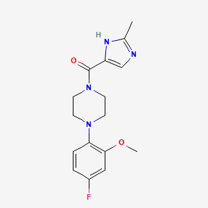 [4-(4-fluoro-2-methoxyphenyl)piperazin-1-yl]-(2-methyl-1H-imidazol-5-yl)methanone