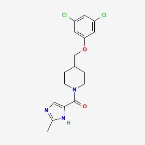 [4-[(3,5-dichlorophenoxy)methyl]piperidin-1-yl]-(2-methyl-1H-imidazol-5-yl)methanone