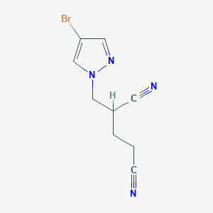 2-[(4-Bromopyrazol-1-yl)methyl]pentanedinitrile