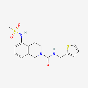 5-(methanesulfonamido)-N-(thiophen-2-ylmethyl)-3,4-dihydro-1H-isoquinoline-2-carboxamide