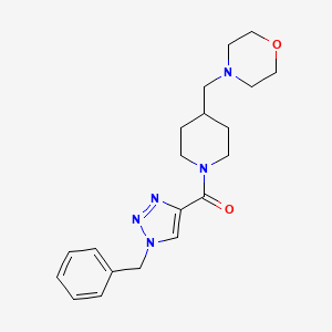 (1-Benzyltriazol-4-yl)-[4-(morpholin-4-ylmethyl)piperidin-1-yl]methanone