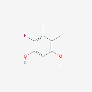 molecular formula C9H11FO2 B070525 2-Fluoro-5-methoxy-3,4-dimethylphenol CAS No. 182010-40-8