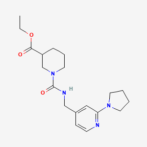 Ethyl 1-[(2-pyrrolidin-1-ylpyridin-4-yl)methylcarbamoyl]piperidine-3-carboxylate