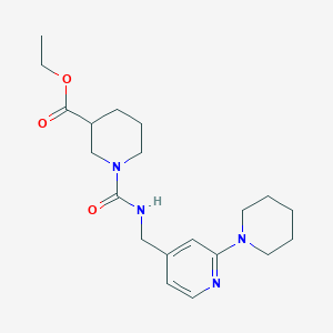 Ethyl 1-[(2-piperidin-1-ylpyridin-4-yl)methylcarbamoyl]piperidine-3-carboxylate