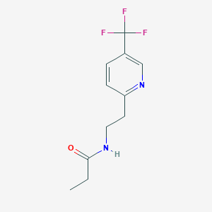 N-[2-[5-(trifluoromethyl)pyridin-2-yl]ethyl]propanamide