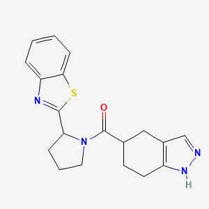 [2-(1,3-benzothiazol-2-yl)pyrrolidin-1-yl]-(4,5,6,7-tetrahydro-1H-indazol-5-yl)methanone