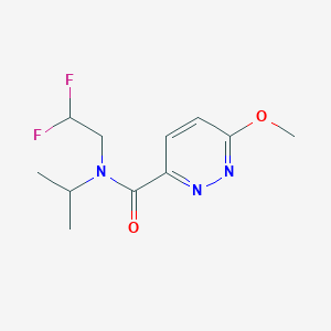 N-(2,2-difluoroethyl)-6-methoxy-N-propan-2-ylpyridazine-3-carboxamide