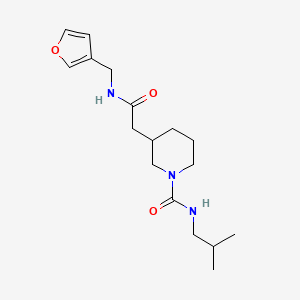 3-[2-(furan-3-ylmethylamino)-2-oxoethyl]-N-(2-methylpropyl)piperidine-1-carboxamide