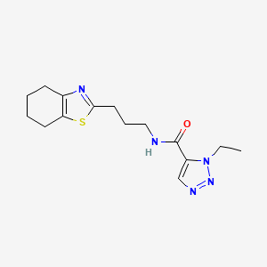 3-ethyl-N-[3-(4,5,6,7-tetrahydro-1,3-benzothiazol-2-yl)propyl]triazole-4-carboxamide