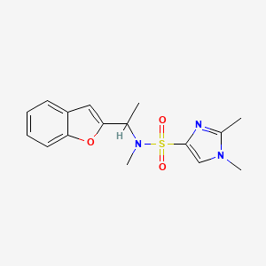 N-[1-(1-benzofuran-2-yl)ethyl]-N,1,2-trimethylimidazole-4-sulfonamide