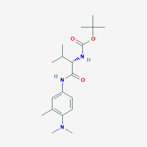 molecular formula C19H31N3O3 B7052716 tert-butyl N-[(2S)-1-[4-(dimethylamino)-3-methylanilino]-3-methyl-1-oxobutan-2-yl]carbamate 