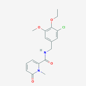 N-[(3-chloro-4-ethoxy-5-methoxyphenyl)methyl]-1-methyl-6-oxopyridine-2-carboxamide