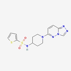 N-[1-([1,2,4]triazolo[4,3-b]pyridazin-6-yl)piperidin-4-yl]thiophene-2-sulfonamide