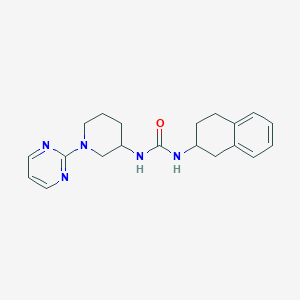 molecular formula C20H25N5O B7052854 1-(1-Pyrimidin-2-ylpiperidin-3-yl)-3-(1,2,3,4-tetrahydronaphthalen-2-yl)urea 