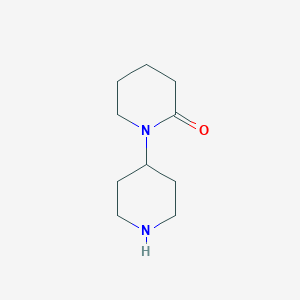 molecular formula C10H18N2O B070529 [1,4'-Bipiperidin]-2-one CAS No. 159874-26-7