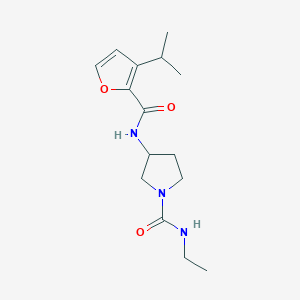 N-ethyl-3-[(3-propan-2-ylfuran-2-carbonyl)amino]pyrrolidine-1-carboxamide