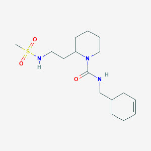 N-(cyclohex-3-en-1-ylmethyl)-2-[2-(methanesulfonamido)ethyl]piperidine-1-carboxamide