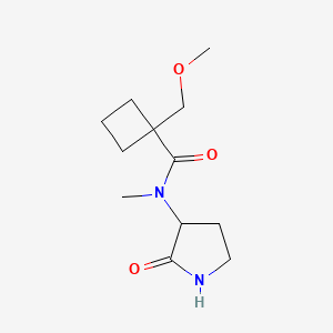 1-(methoxymethyl)-N-methyl-N-(2-oxopyrrolidin-3-yl)cyclobutane-1-carboxamide