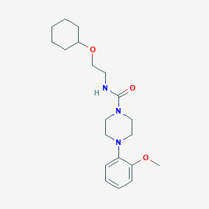 N-(2-cyclohexyloxyethyl)-4-(2-methoxyphenyl)piperazine-1-carboxamide