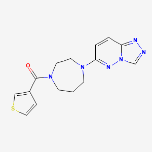 Thiophen-3-yl-[4-([1,2,4]triazolo[4,3-b]pyridazin-6-yl)-1,4-diazepan-1-yl]methanone