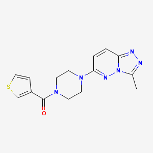 [4-(3-Methyl-[1,2,4]triazolo[4,3-b]pyridazin-6-yl)piperazin-1-yl]-thiophen-3-ylmethanone