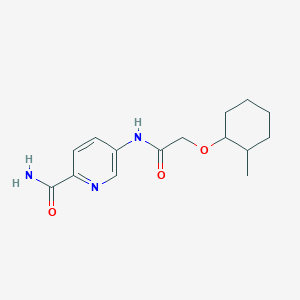 5-[[2-(2-Methylcyclohexyl)oxyacetyl]amino]pyridine-2-carboxamide