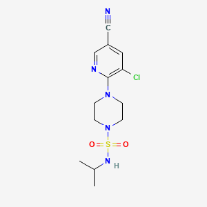 4-(3-chloro-5-cyanopyridin-2-yl)-N-propan-2-ylpiperazine-1-sulfonamide