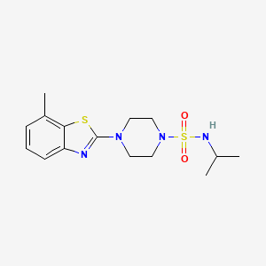 4-(7-methyl-1,3-benzothiazol-2-yl)-N-propan-2-ylpiperazine-1-sulfonamide