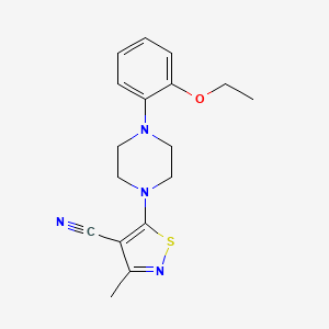 5-[4-(2-Ethoxyphenyl)piperazin-1-yl]-3-methyl-1,2-thiazole-4-carbonitrile