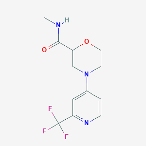 N-methyl-4-[2-(trifluoromethyl)pyridin-4-yl]morpholine-2-carboxamide