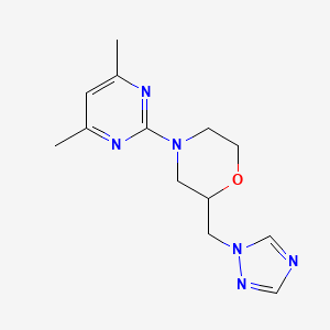 4-(4,6-Dimethylpyrimidin-2-yl)-2-(1,2,4-triazol-1-ylmethyl)morpholine