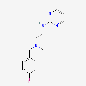 N'-[(4-fluorophenyl)methyl]-N'-methyl-N-pyrimidin-2-ylethane-1,2-diamine