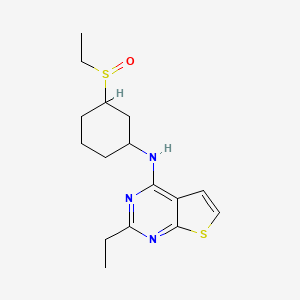 2-ethyl-N-(3-ethylsulfinylcyclohexyl)thieno[2,3-d]pyrimidin-4-amine