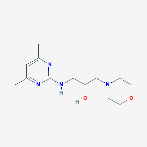 1-[(4,6-Dimethylpyrimidin-2-yl)amino]-3-morpholin-4-ylpropan-2-ol